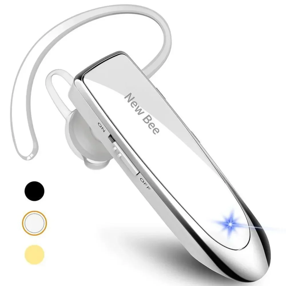 NIB - Get 2 NEW BEE Bluetooth Hands Free Driving/Work Headsets with Microphone
